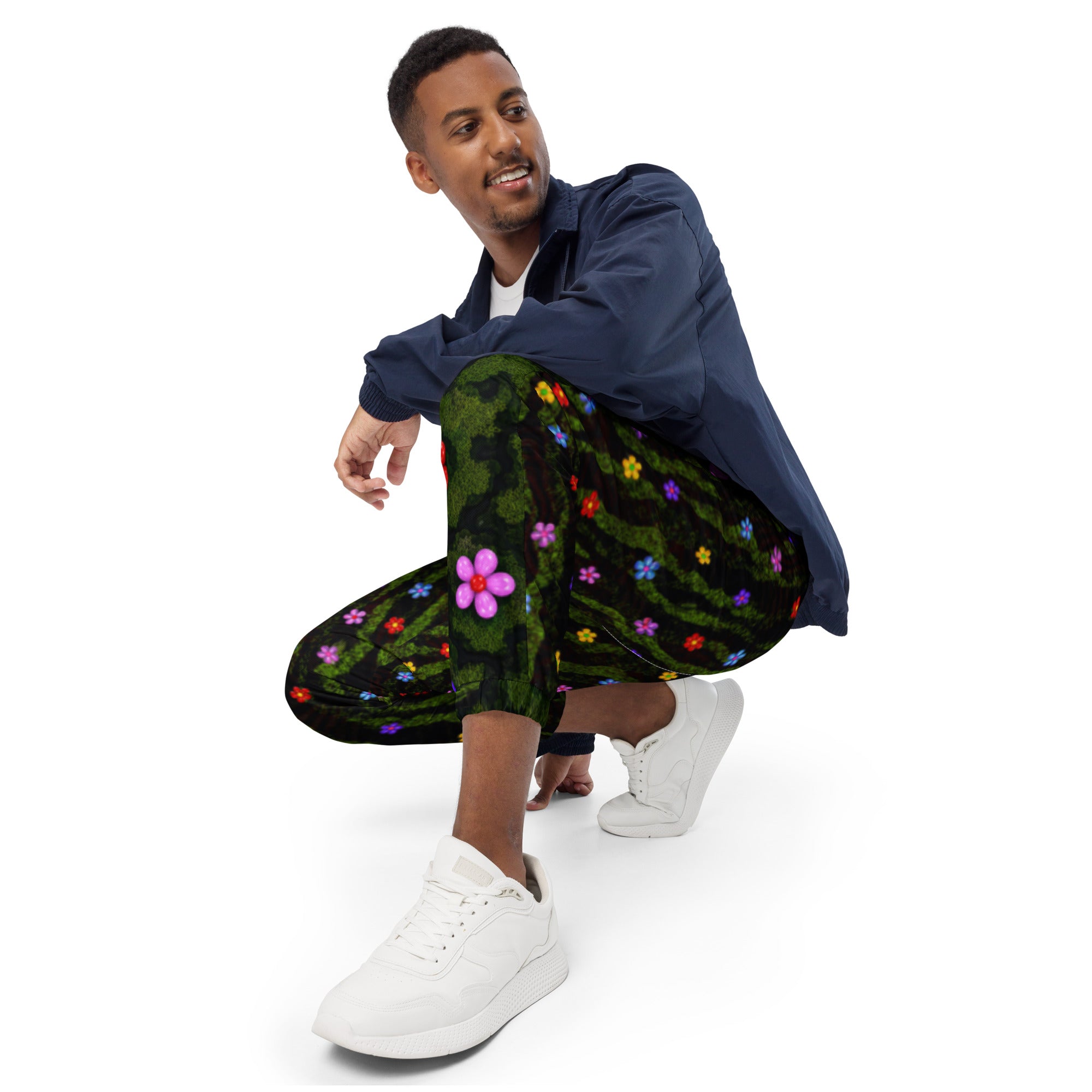 Floral Balloon Track Pants – Geoffrey Mac