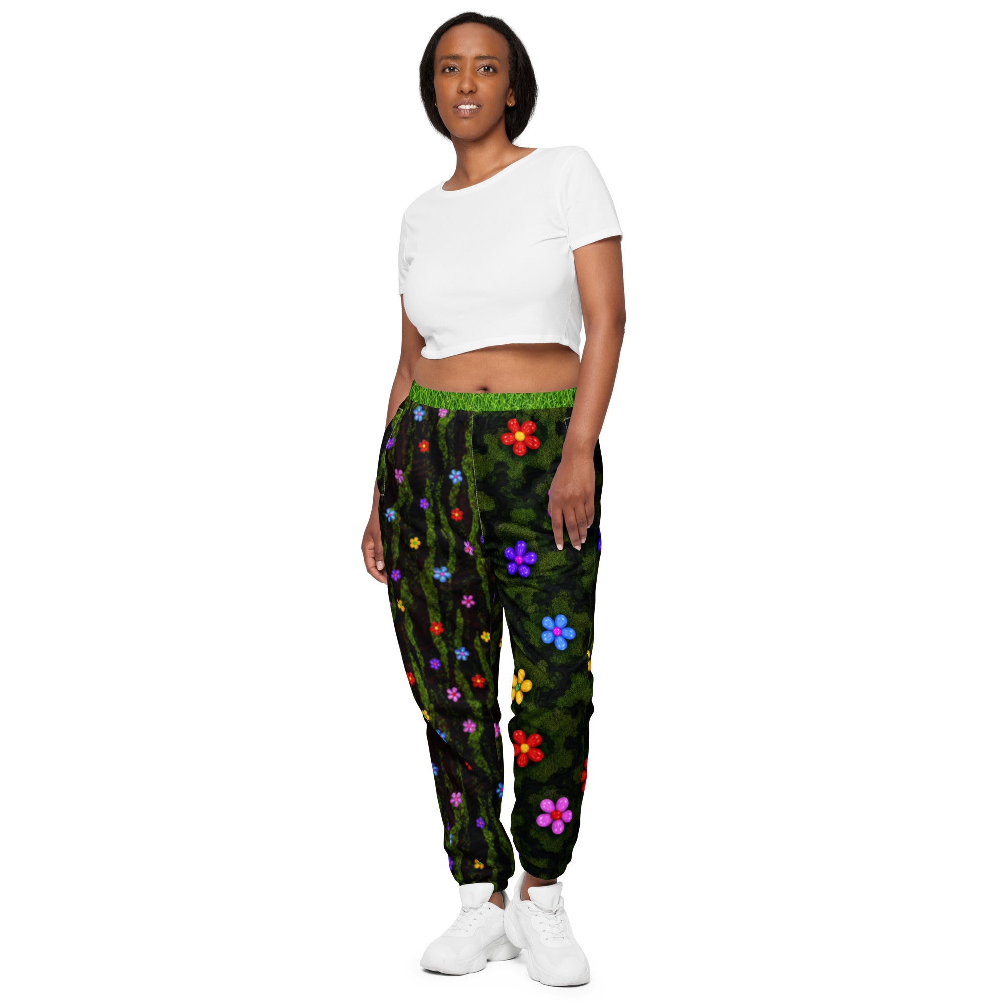 Floral Balloon Track Pants – Geoffrey Mac