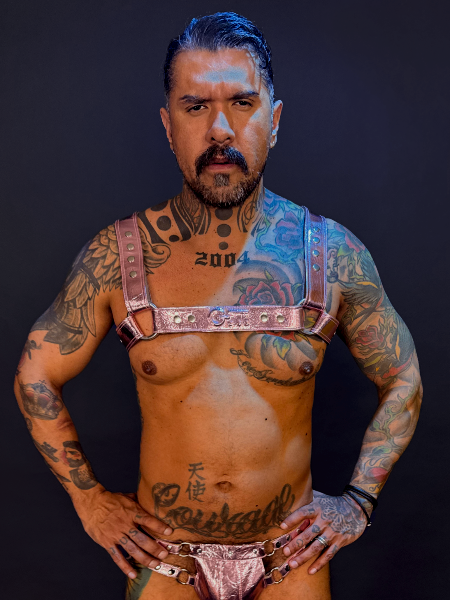 Embossed Pink Harness